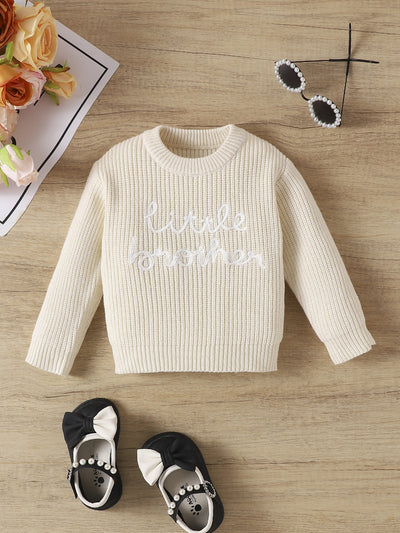 Suéter Infantil Cuello Redondo con Letras Bordadas y Estampado - Image 19
