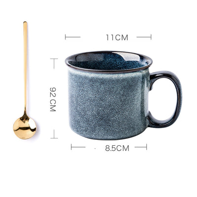 Taza Cerámica Vintage Azul Sydney Estilo Europeo - Image 7