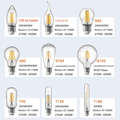 Bombilla Led Filamento Edison E27 Luz Cálida Tungsteno - Image 3