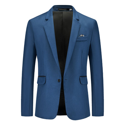 Saco de Negocio Hombre Corte Relajado Solapa Simple - Image 15