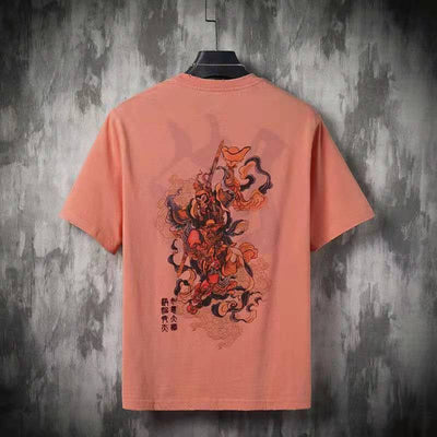 Playera de Algodón Bordada Estilo Nacional Tide Manga Corta - Image 14