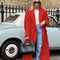 Abrigo Largo Rojo de Moda Premium con Personalidad