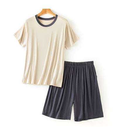 Traje Casual de Verano Modal para Hombre - Cuello Redondo Manga Corta - Image 19
