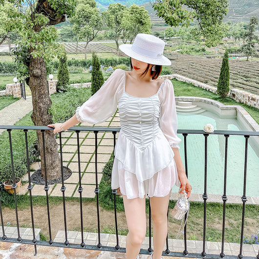 Traje de Baño Reductivo con Falda y Abertura, Diseño Hada Termal - Image 3