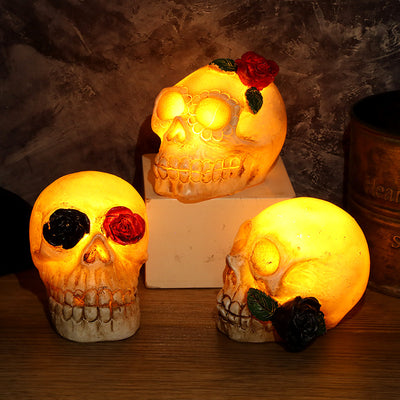 Lámpara Calavera LED Fantasma Esqueleto Luz Electrónica Decorativa Halloween