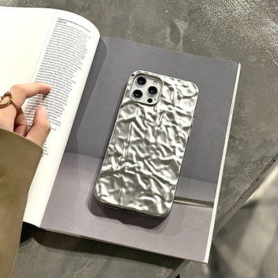 Funda para Celular de Estaño Mate con Patrón Irregular - Image 8
