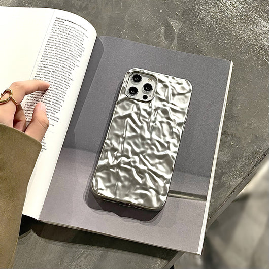 Funda para Celular de Estaño Mate con Patrón Irregular - Image 8