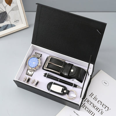 Set de Regalo Ejecutivo para Hombre: Reloj Cuarzo, Gafas de Sol, Bolígrafo y Llavero - Image 11