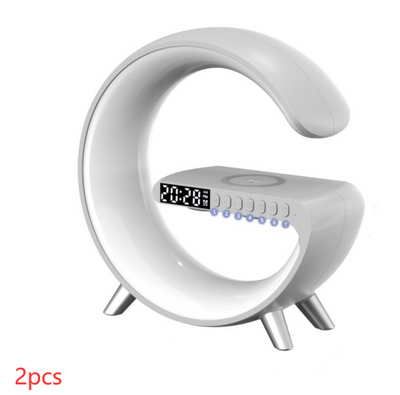 Lámpara LED Inteligente G con Altavoz Bluetooth, Cargador Inalámbrico y Control por App - Image 8