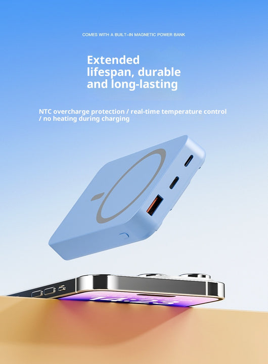 Banco de Energía Magnético Inalámbrico con Cable Integrado - Image 17