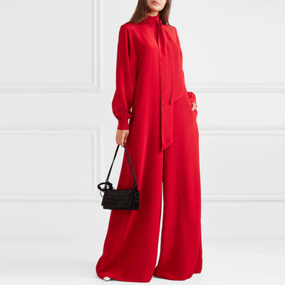 Jumpsuit Ancho de Manga Larga Relajado - Image 6