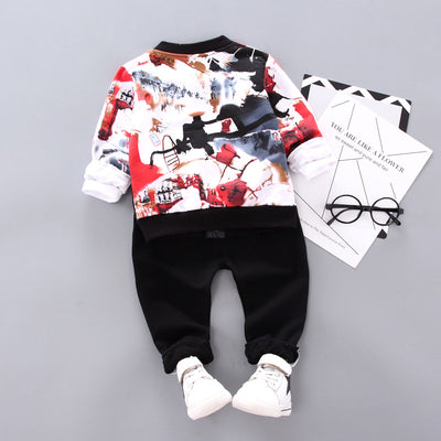 Conjunto de 3 Piezas Elegante para Niño - Ropa Otoño e Invierno - Image 6