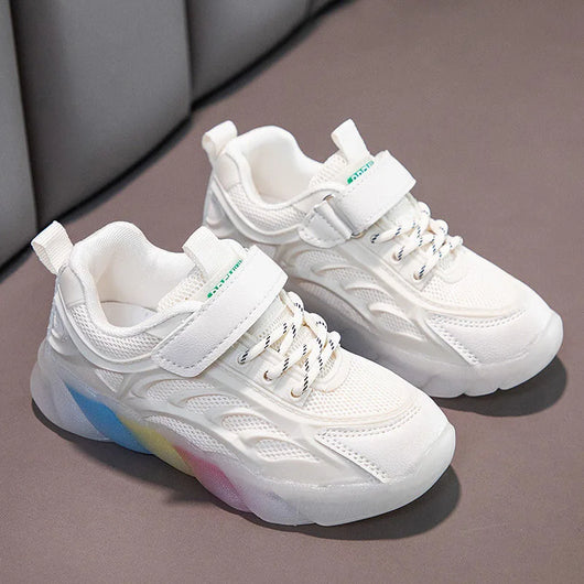 Zapatillas Deportivas Infantiles Mesh Blancas - Image 11