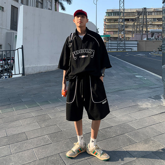 Conjunto Deportivo Polo Manga Corta Estilo Hong Kong para Estudiantes - Image 3