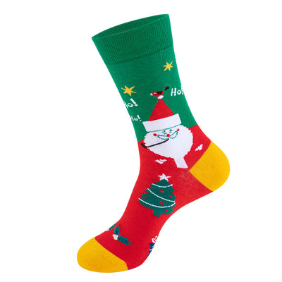Medias Navideñas con Diseño de Papá Noel y Muñeco de Nieve - Image 5