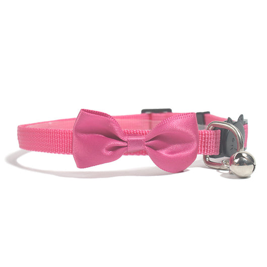 Collar Ajustable para Mascotas con Moño, Campana y Hebilla de Seguridad - Image 3