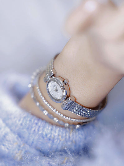 Reloj de Plata Minimalista Lujo Temperamento Clásico - Image 18