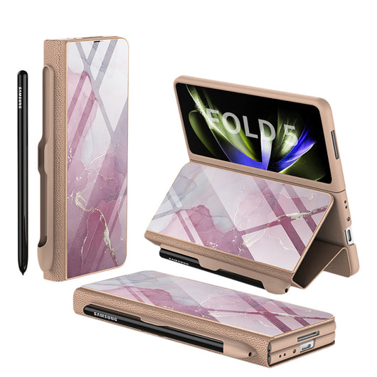 Funda de Cristal Protectora para Galaxy Z Fold5 - Diseño Flip Creativo - Image 47
