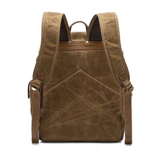 Mochila de Lona Impermeable para Laptop - Estilo Canvas con Tratamiento Ceroso - Image 5