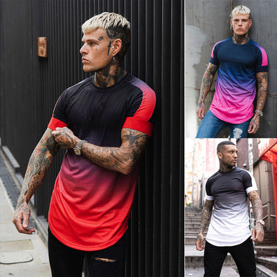 Camiseta Raglan Casual para Hombre con Impresión 3D - Image 4