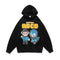 Sudadera Retro Pixel Suelta con Cierre y Manga Larga para Hombre