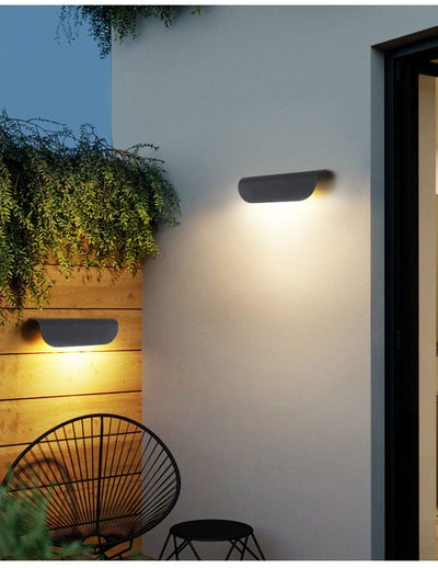 Lámpara de Pared Exterior Minimalista Negra y Blanca - Impermeable para Entrada - Image 8