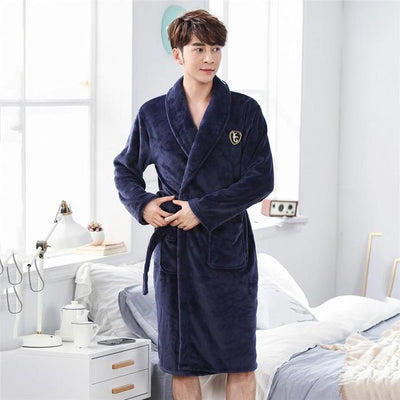 Bata Pijama de Franela Invierno Elegante y Cómoda - Image 37