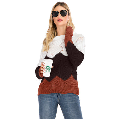 Suéter Tejido Holgado con Arcoíris para Mujer - Image 7