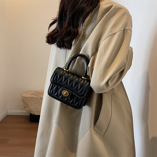 Bolso Bandolera Mujer con Cadena de Diamantes - Diseño Versátil