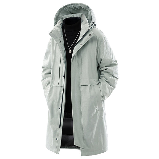 Abrigo Hombre Suelto Impermeable Moderno y Cálido - Image 8