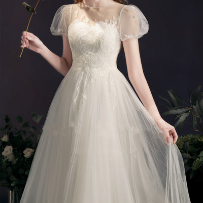 Vestido de Novia Elegante y Minimalista para Cena - Image 5