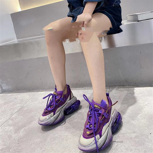 Zapatillas Deportivas Casual para Mujer con Suela Gruesa de Gel - Image 3