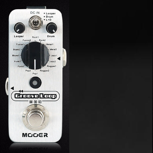 Pedal Looper Profesional con Grabadora de Frases, Batería Electrónica y Efectos de Guitarra