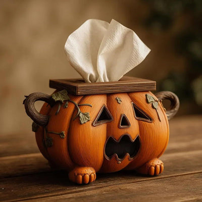 Dispensador de Pañuelos Diseño Calabaza Halloween - Image 9