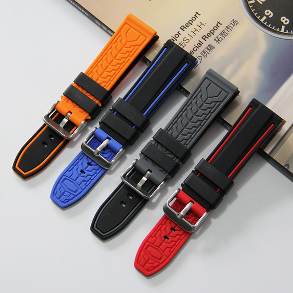 Correa de Reloj Deportiva Bicolor Resistente al Sudor en Silicona