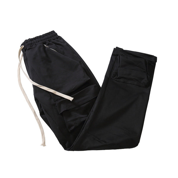 Pantalones Cargo con Cordón en Tobillo y Bolsillos Laterales
