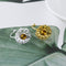 Anillo Ajustable Flor Margarita Estilo Coreano para Mujer - Joya Elegante para Bodas y Compromisos
