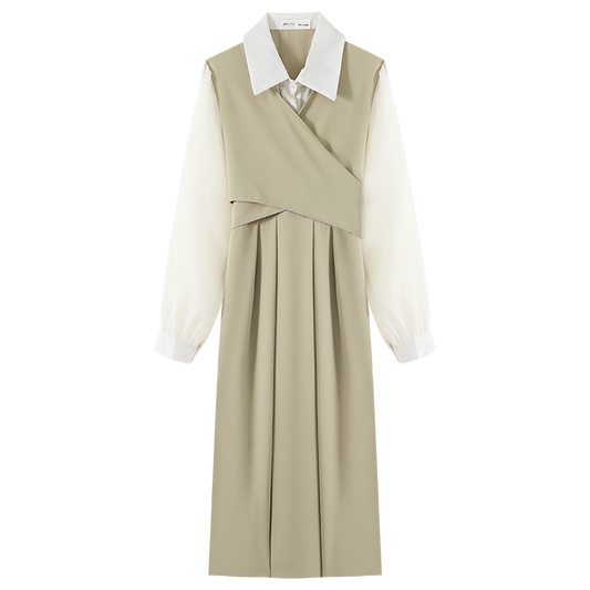 Falda Midi de Diseño Elegante con Detalle de Cobertura - Image 2