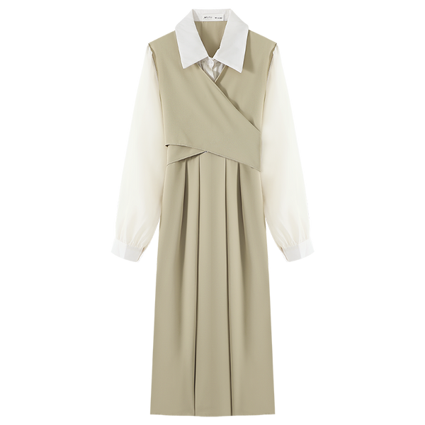 Falda Midi de Diseño Elegante con Detalle de Cobertura