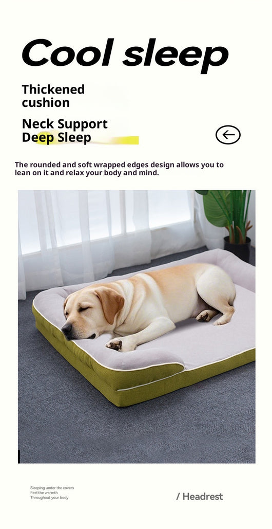 Cama Ortopédica para Mascotas de Cuatro Estaciones con Funda Removible y Lavable - Image 11