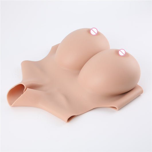 Prótesis de Seno de Silicona con Cuello Alto Relleno para Transformismo - Image 26