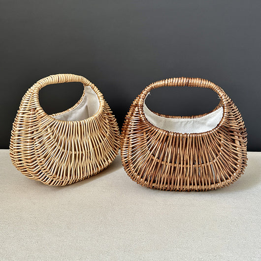 Bolsa de Tejido Ratán Vintage para Verano - Portátil y Elegante - Image 13