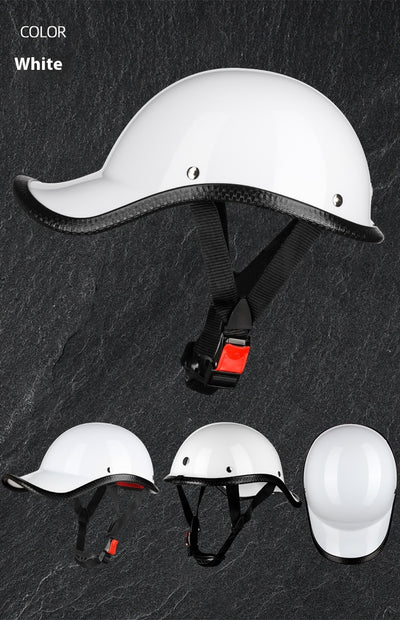 Casco Retro Eléctrico con Batería para Motocicleta - Protección de Seguridad Media - Image 22