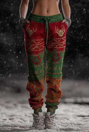 Pantalones de Chándal Casuales con Estampado y Cordón Ajustable para Hombre - Image 13