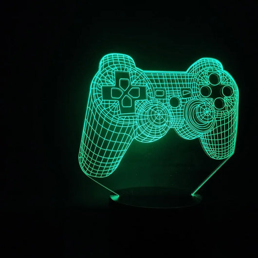 Lámpara 3D Control de Videojuegos con Luz LED Colorida - Image 6