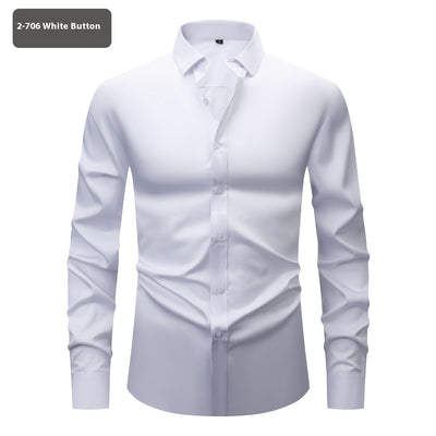 Camisa Elástica Cuatro Direcciones para Hombre - Manga Larga - Image 6