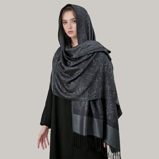Elegante Chal Ligero de Lujo - Envolvente de Imitación Cashmere para Mujer - Image 22