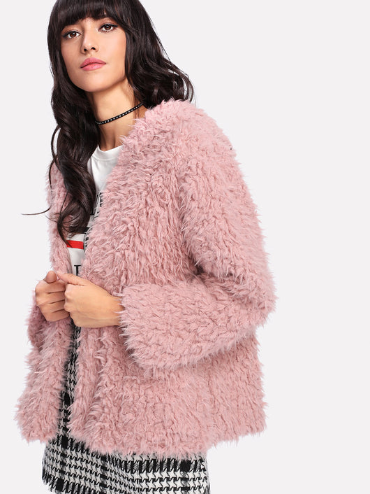 Abrigo de Lana de Cordero con Capucha - Suave y Cálido - Image 2