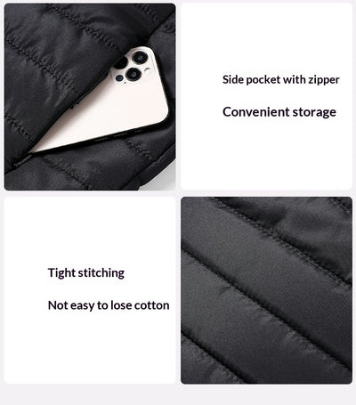 Abrigo de Invierno Unisex Acolchado con Cuello Alto - Resistente al Viento - Image 15