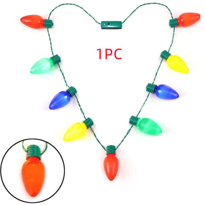 Collar Luminoso Navideño con Bombillas LED Multicolor para Fiestas - Image 4
